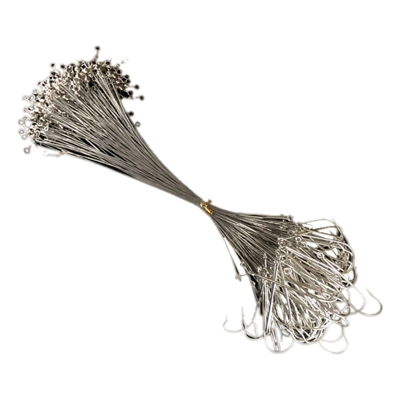 

100Pcs Fishing Hair Rigs Fishing Line Leader With Fishing Hook Fishing Accessories