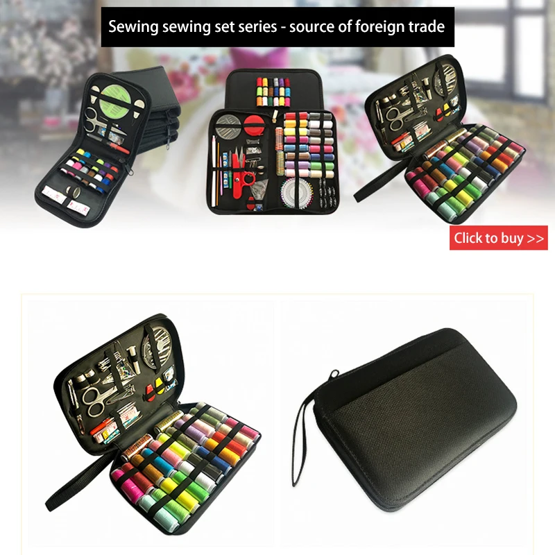 98 Pcs Sewing Kit Set Multi-function Stitch Tool Travel Accessory 24 Color Large Capacity | Дом и сад