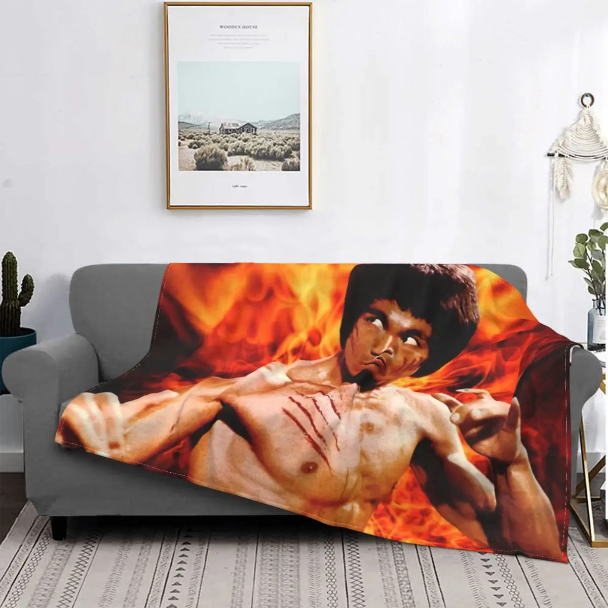 

Bruce Lee Carpet Living Room Flocking Textile A Hot Bed Blanket Bed Covers Luxury Blanket Blanket Flannel Blanket