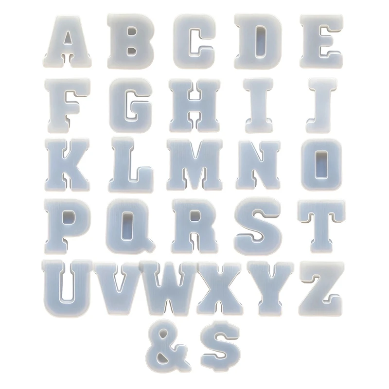 

Силиконовая форма в виде английского алфавита, 26 дюймов, форма для букв из смолы, форма для свечи, форма для украшения дома, Креативные украш...