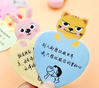 kawaii loving heart sticky notes cute animal print n times sticker paper creative cartoon message notes office stationery diy