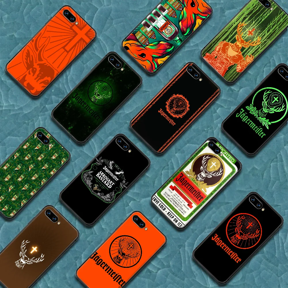 

Jagermeister Phone Case Cover Hull For HUAWEI Honor 6A 7A 7C 8 8A 8S 8x 9 9x 10 10i 20 Lite Pro black Cell 3D Coque Fashion