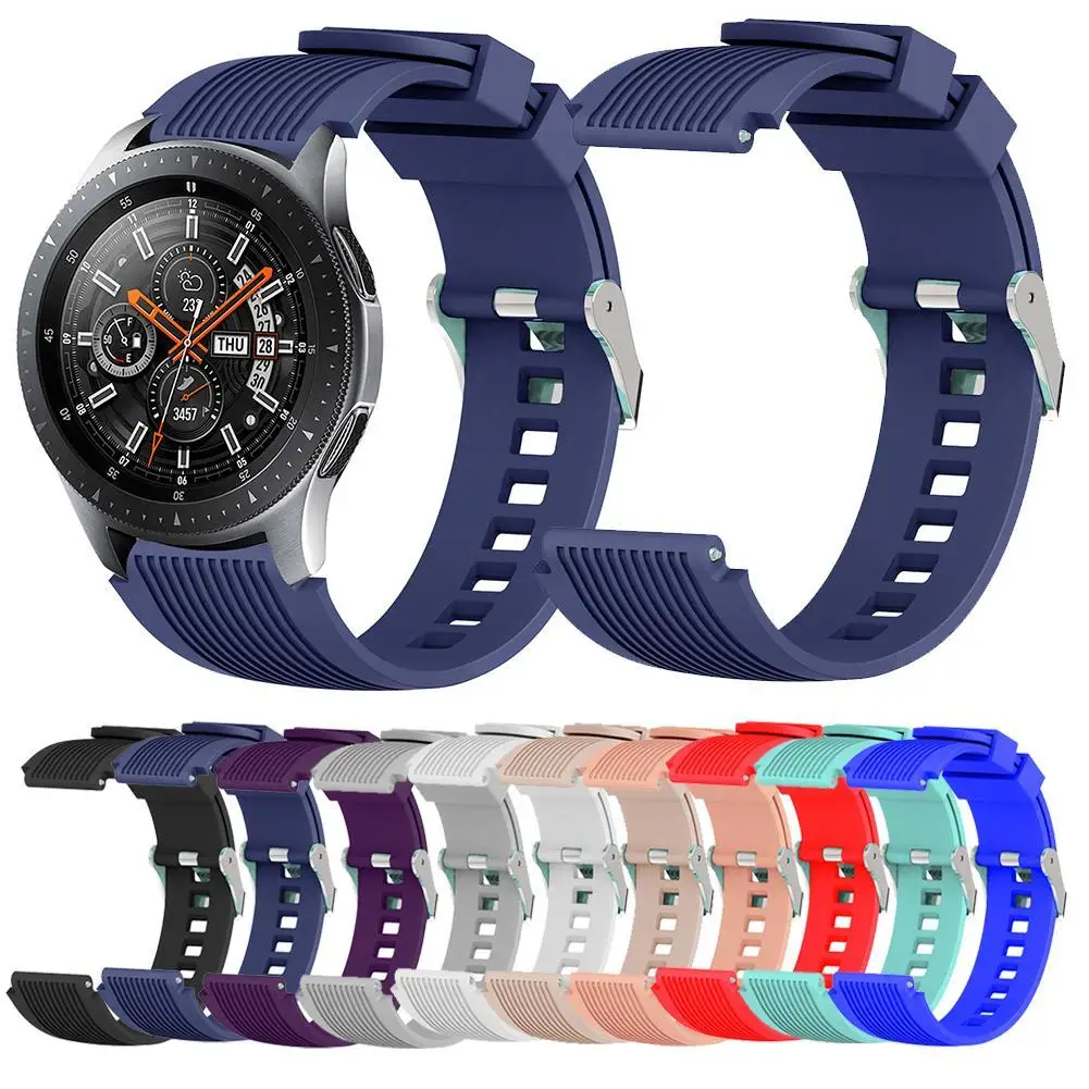 

Универсальный силиконовый ремешок для часов, 22 мм, для Huawei GT, Samsung Galaxy Watch 46 мм, корпус для телефонов