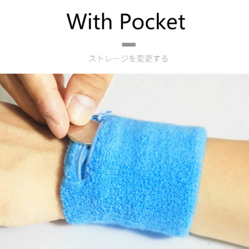 Спортивный Чехол Кошелек на запястье молнии с ремешком для бега путешествий