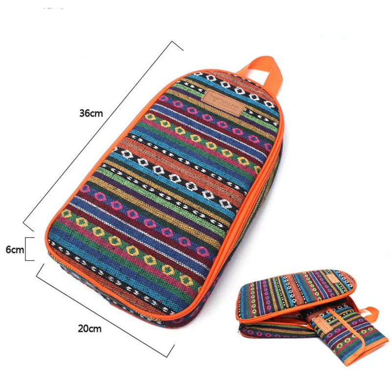 Outdoor Camping Travel Cooking Utensils Organizer Travel Storage Bag Portable Pouch for BBQ Camp Cookware Kitchen Kit