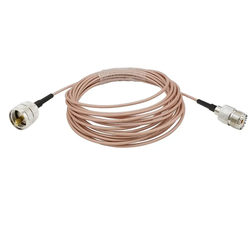 UHF PL259 мужской для SO239 женский RG316D двойной щит серебряный кабель транспортного