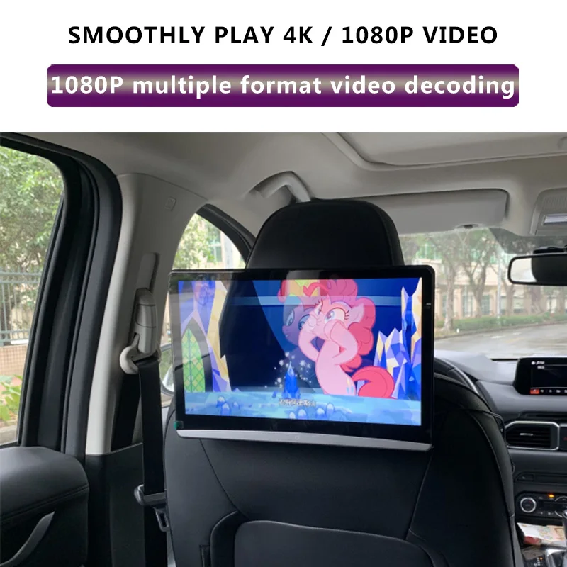 12,5 дюймов FHD 1080P видео сенсорный экран Android 9,0 ТВ в автомобиле MP5 плеер wifi/Bluetooth/USB/SD/HDMI/FM подголовник автомобильный монитор