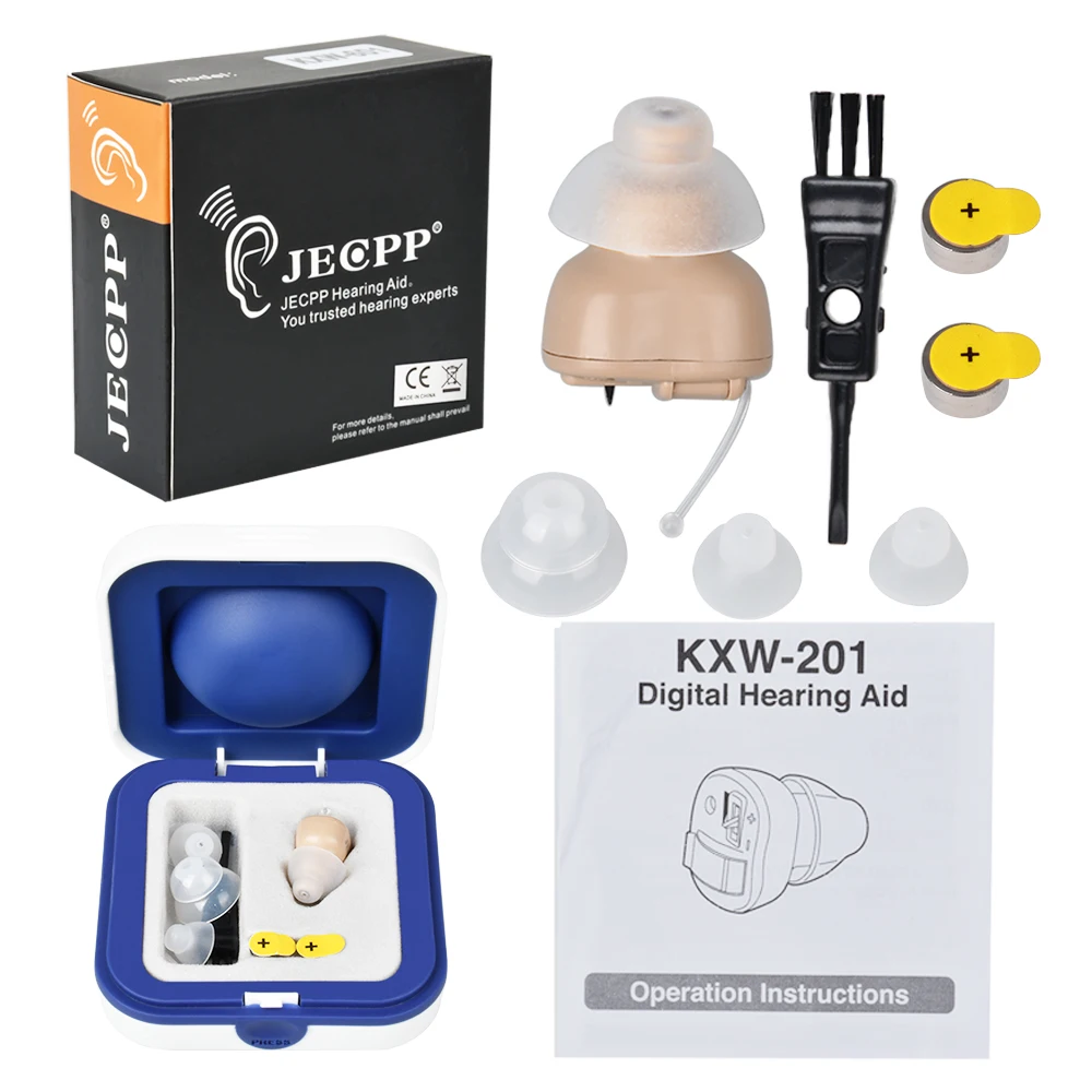 JECPP слуховые аппараты усилитель звука Батарея питание слуховой аппарат с