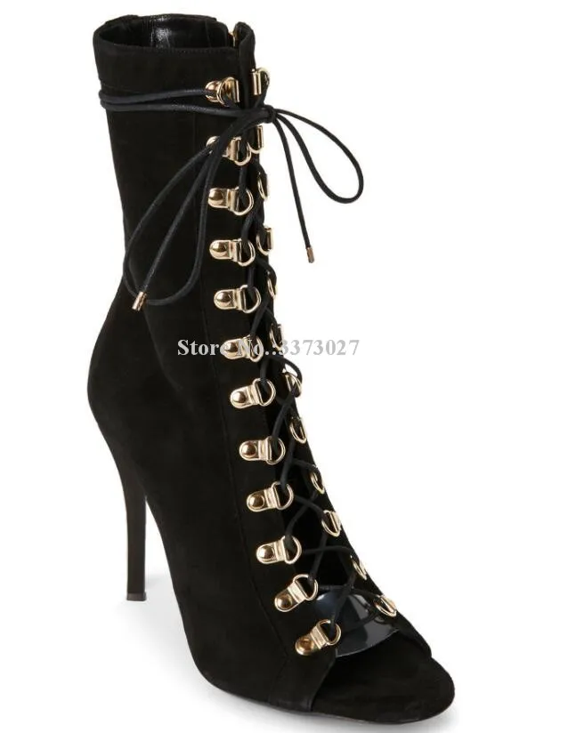 Женские замшевые ботинки на шнуровке зеленые ботильоны большого размера с