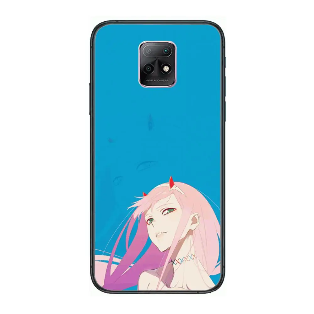 

Zero Two 02 anime style Phone Case For XiaoMi Redmi 10X 9 8 7 6 5 A Pro S2 K20 T 5G Y1 Anime Black Cover Silicone Back Pretty
