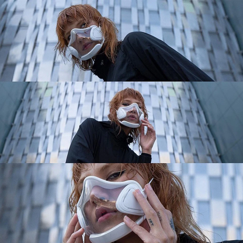 Новая прозрачная многоразовая велосипедная маска Пылезащитная повязка на