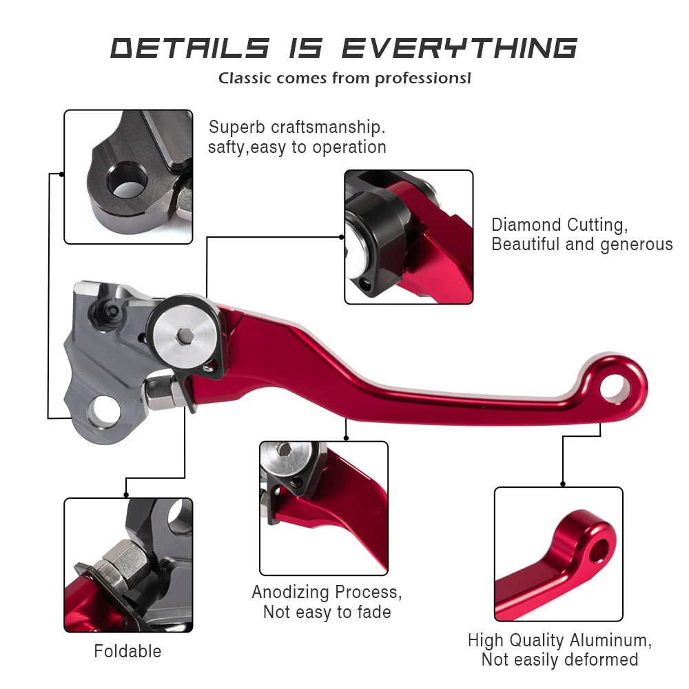 Рычаг сцепления с ЧПУ для мотоцикла и Honda CRF250R CRF450R CRF 250R 450R|brake clutch levers|clutch levercnc pivot |