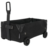 outdoor camping storage box mini camping car tissue box diy canvas folding trolley shopping cart