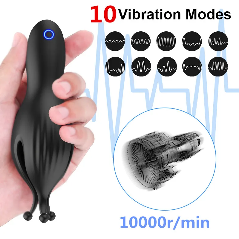 Glans тренажер Мужской мастурбатор Пенис Вибратор задержка климакса стимулятор в