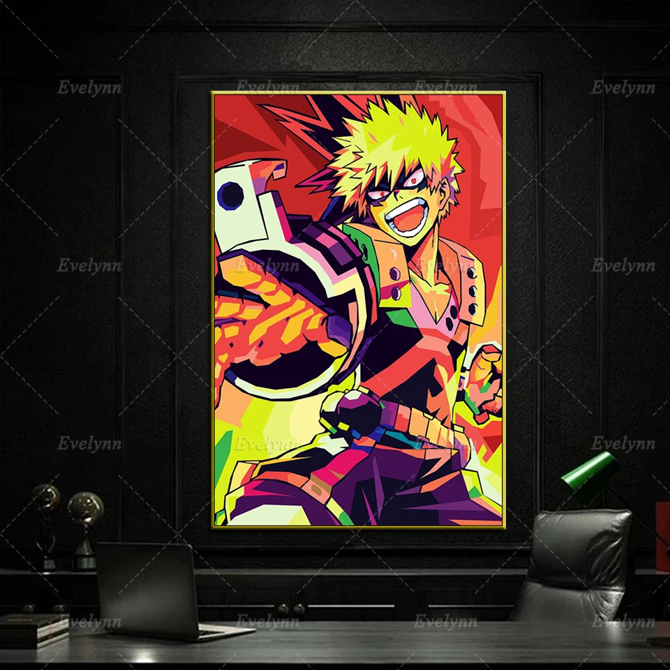 

Anime Bakugou Canvas Poster Modern Living Room Wall Art Decor Prints Painting Nordic Family Room Decor Pictures Unique Gift