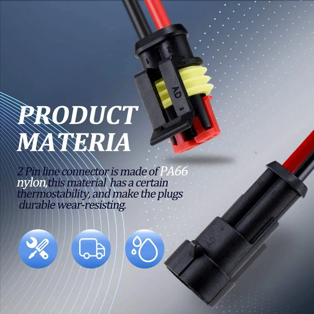 Новый Водонепроницаемый автомобильный комплект электрических разъемов 1/2/3/4