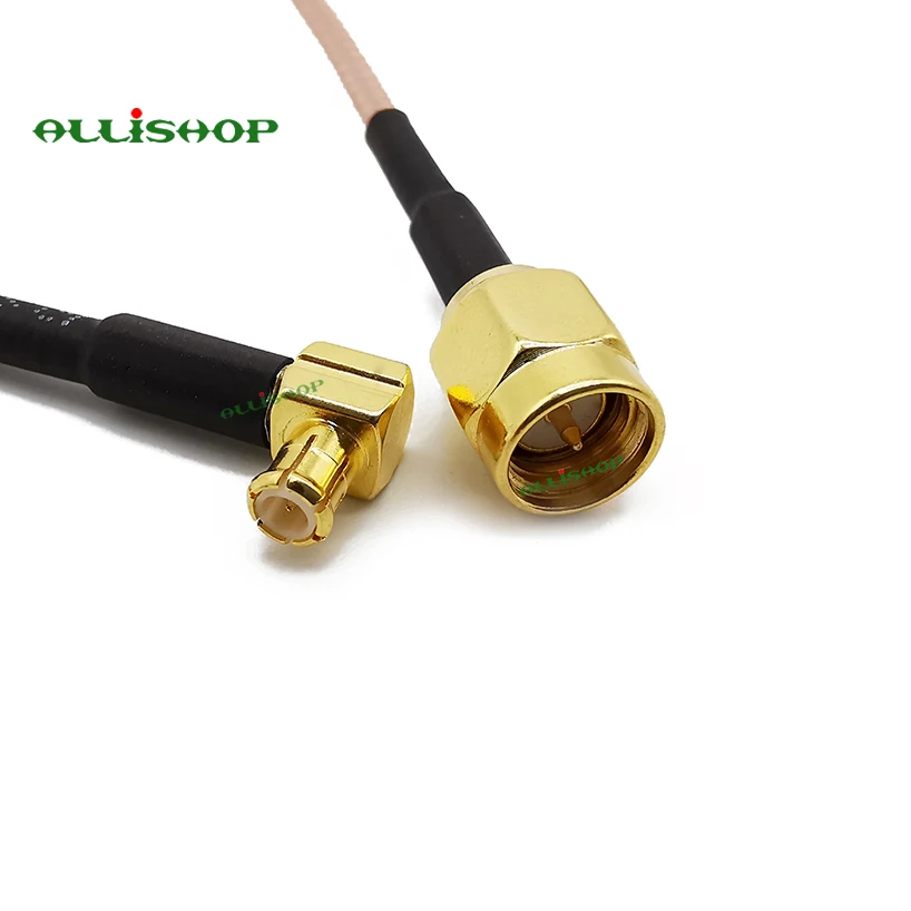 RF SMA Штекерный переключатель MCX прямоугольный RG316 ОТРЕЗОК кабеля штекер к штекеру