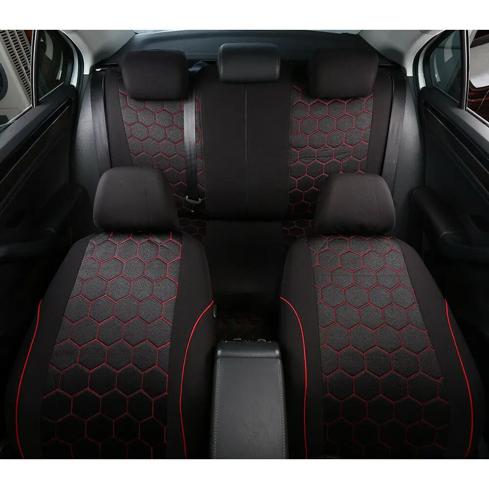 Чехлы для автомобильных сидений в стиле футбольного мяча жаккардовая ткань