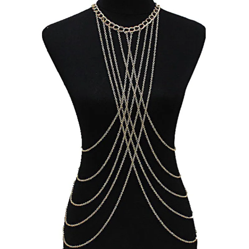 Лидер продаж пикантное металлическое ожерелье-цепочка с кисточкой для женщин