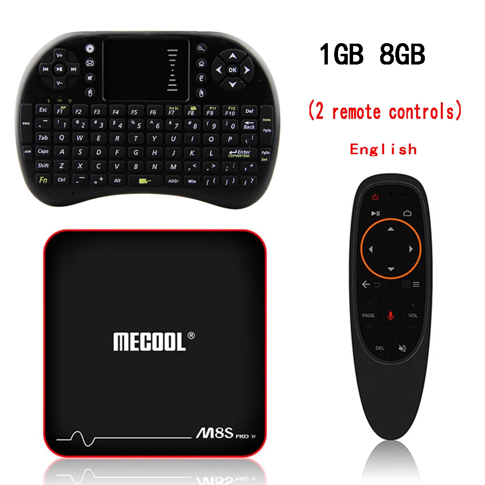ТВ-приставка MECOOL M8S PRO W Android 7 1 четырехъядерный процессор Amlogic S905W ГБ ОЗУ DDR3 8 Гб