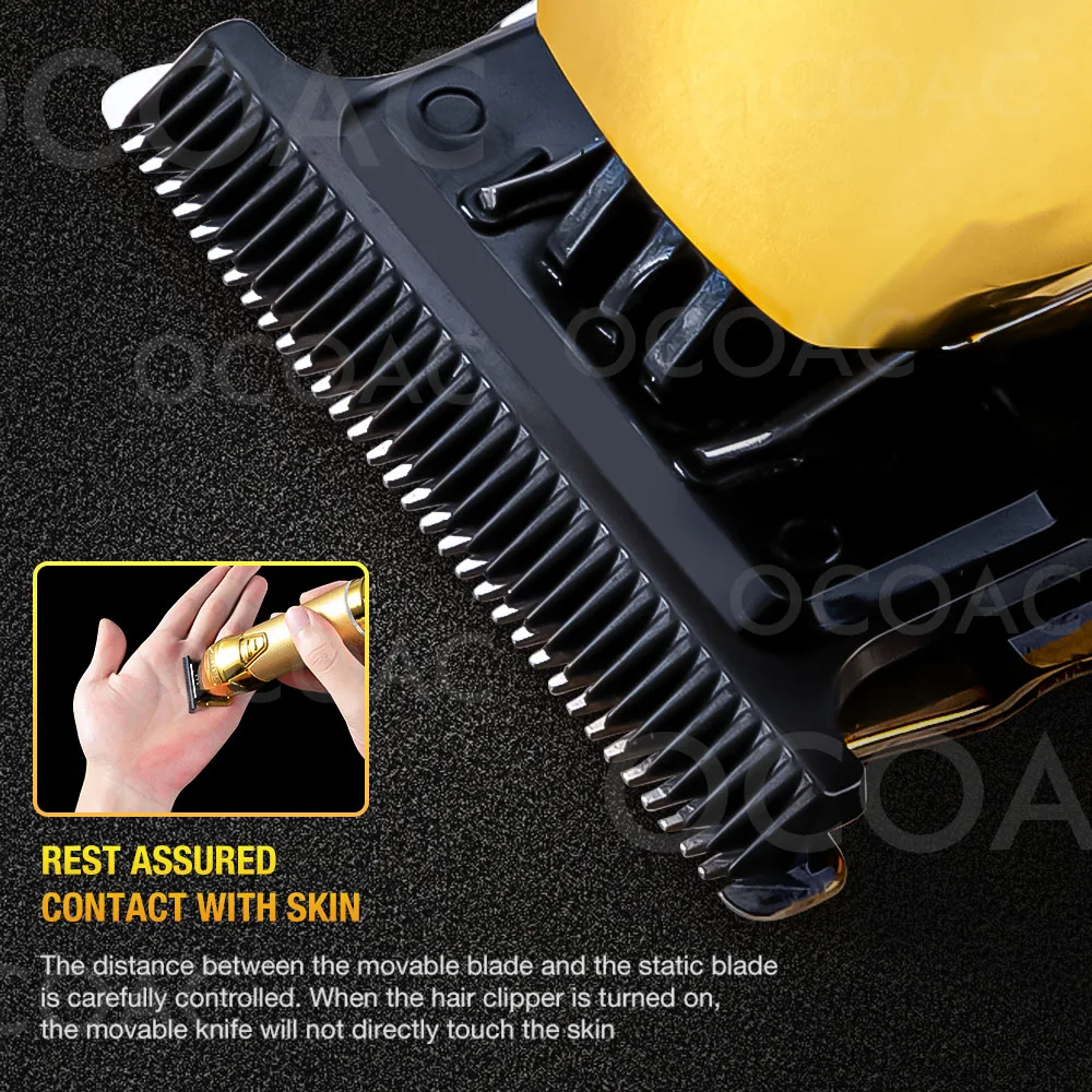 Золотой триммер для волос мужчин Профессиональная Парикмахерская Машинка