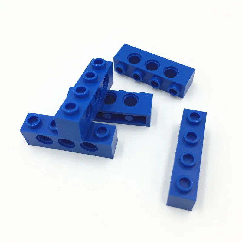 

100g Bulk Parts High-tech Bricks Liftarm Square Huller Convex Top Beam 1x4 with 3 Holes Building Blocks Toys for Children 3701