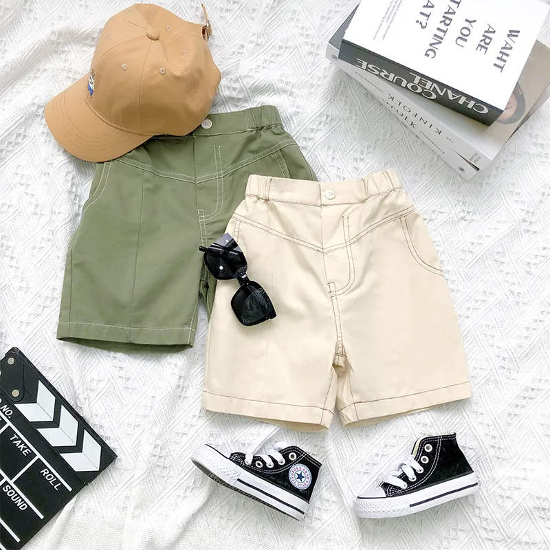 

Summer Toddler Boys Shorts Casual Korean Loose Pants for Boy 2020 Elastic Waist Children Shorts 2 3 4 5 6 Years Boys Shorts New