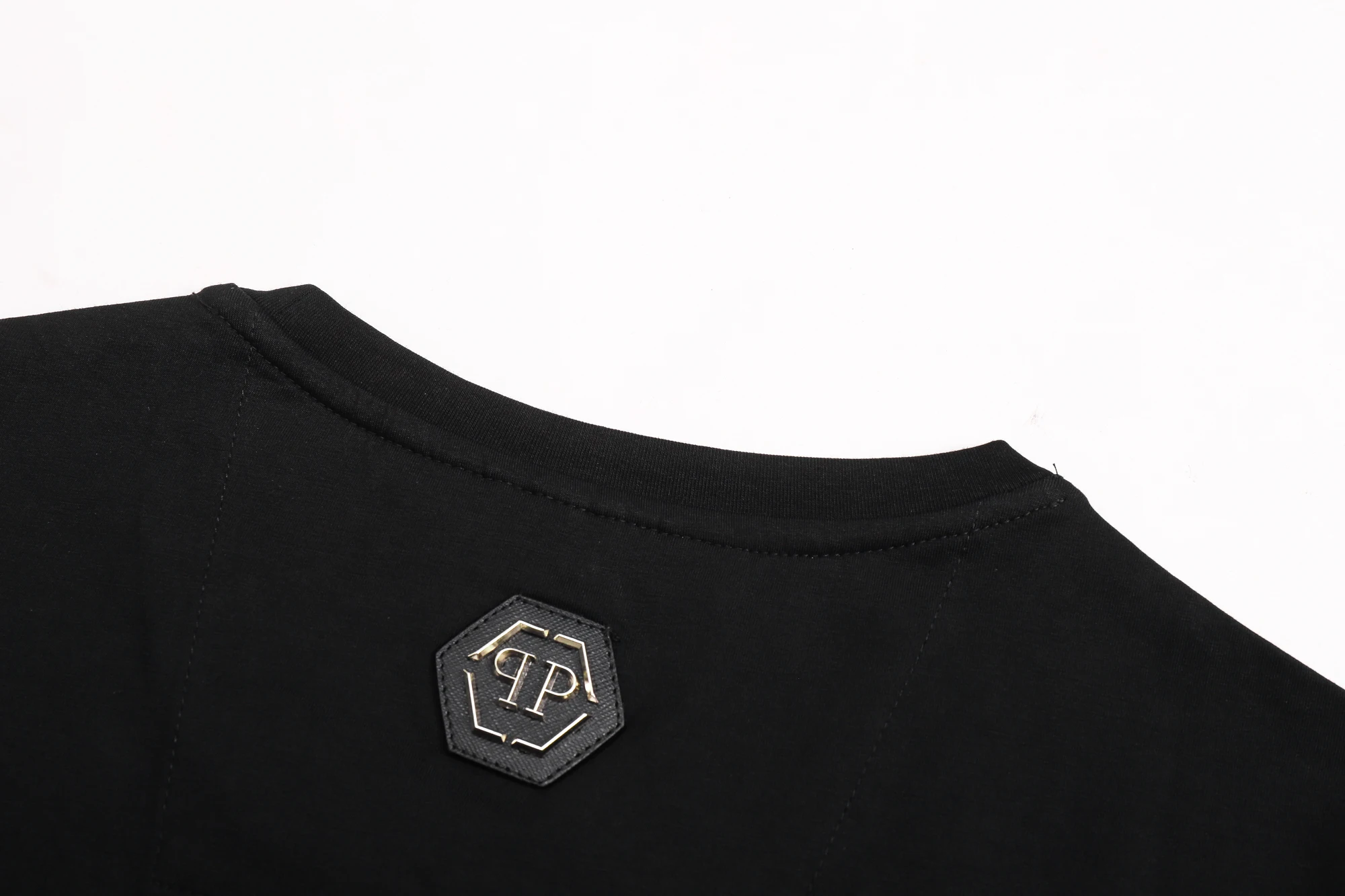 

Philipp Plein- 2021 European and American fashion T-shirt The latest Diamond Money skull short-sleeved T-shirt