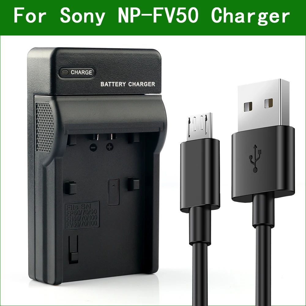 

LANFULANG NP-FV50 Micro USB Battery Charger for Sony DCR-SX73 DCR-SX83 DCR-SX85 HDR-CX170 HDR-CX180 HDR-CX300 HDR-CX305