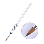 Кисть для дизайна ногтей, прозрачная акриловая тонкая подкладка, ручка для рисования с французской полосой, гравировка цветка, 3D узор, ручка, инструмент для маникюра, Декор