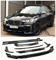 new high quality abs black front lip side skirt rear lip tail spoiler wing mesh rear view mirror for bmw x7 g07 2019 2020 2021