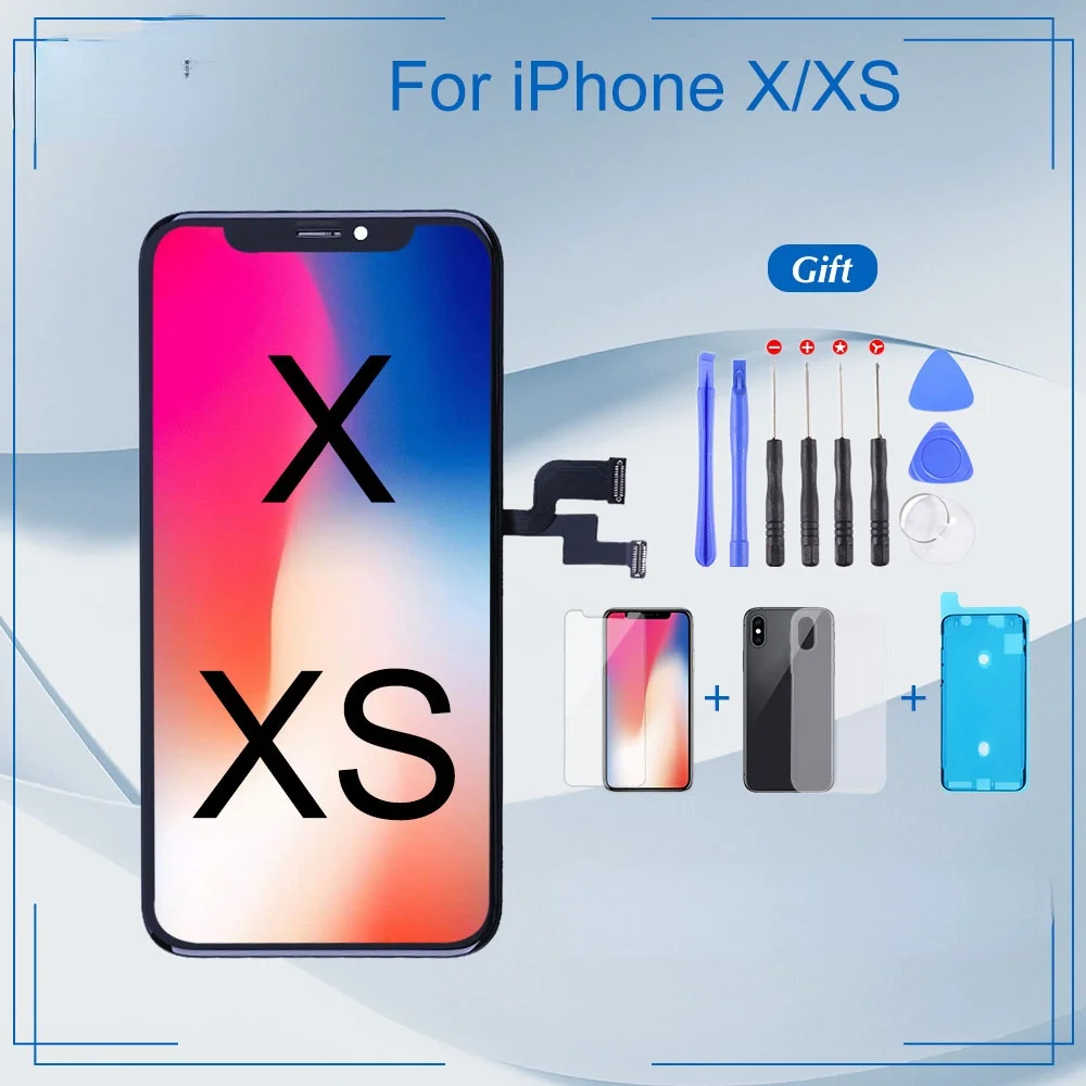 

Grade For iphone X XS OLED TFT With 3D Touch Digitizer Soft OLED Display Assembly No Dead Pixel LCD Screen Replacement