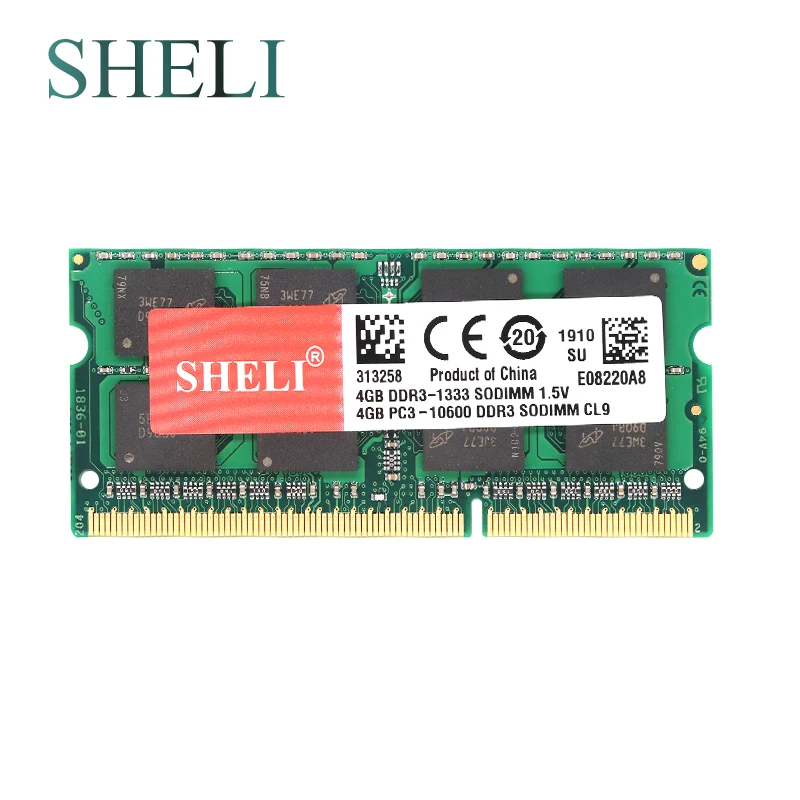 Шели 4 Гб 2RX8 PC3-10600S/PC3-12800S/PC3-8500S DDR3/DDR3L SDRAM(синхронное динамическое ОЗУ) 1066/1333/1600 МГц памяти ноутбука