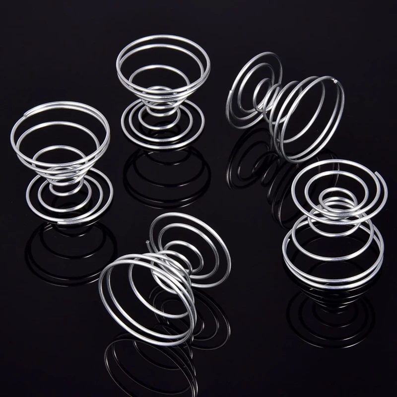 

6 Pieces Air Plant Stand Airplant Container Tillandsia Holder Stainless Steel Plant Display Racks Air Pineapple Base