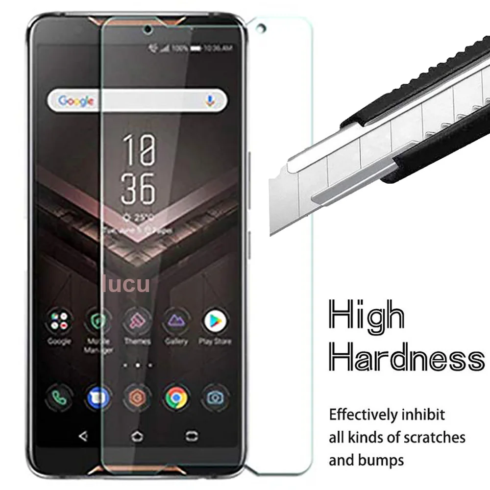 2.5D с уровнем твердости 9H закаленное стекло округлыми рамками Asus Rog Phone ZS600KL HD Экран