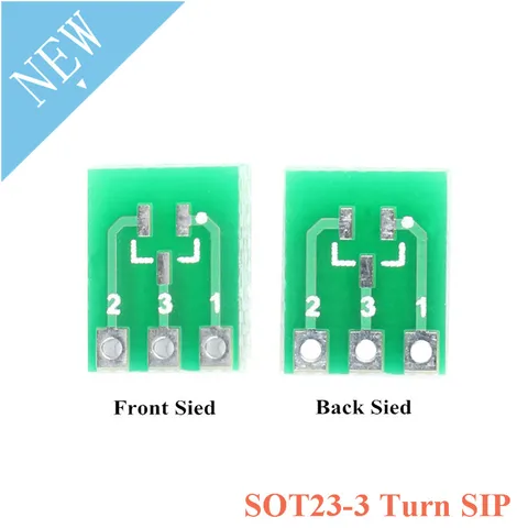 Двухсторонний SMD адаптер SOT23 SOT-23 SOT23-3 Turn SIP3, 20 шт