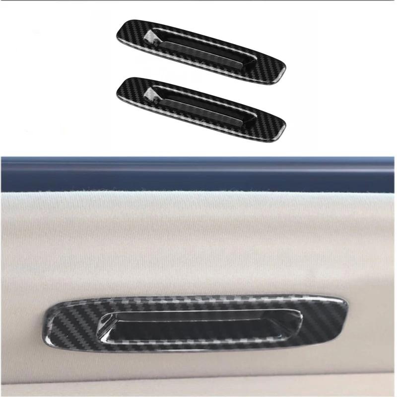 For Toyota Alphard Vellfire 30 2015 2016 2017 2018 2019 Carbon Fiber Color Roof Skylight Handle Cover Trim Sunroof Accessories