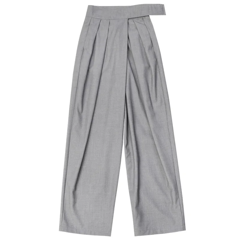 LANMREM Мода 2021 осень крутая уличная одежда свободные брюки для похудения большого