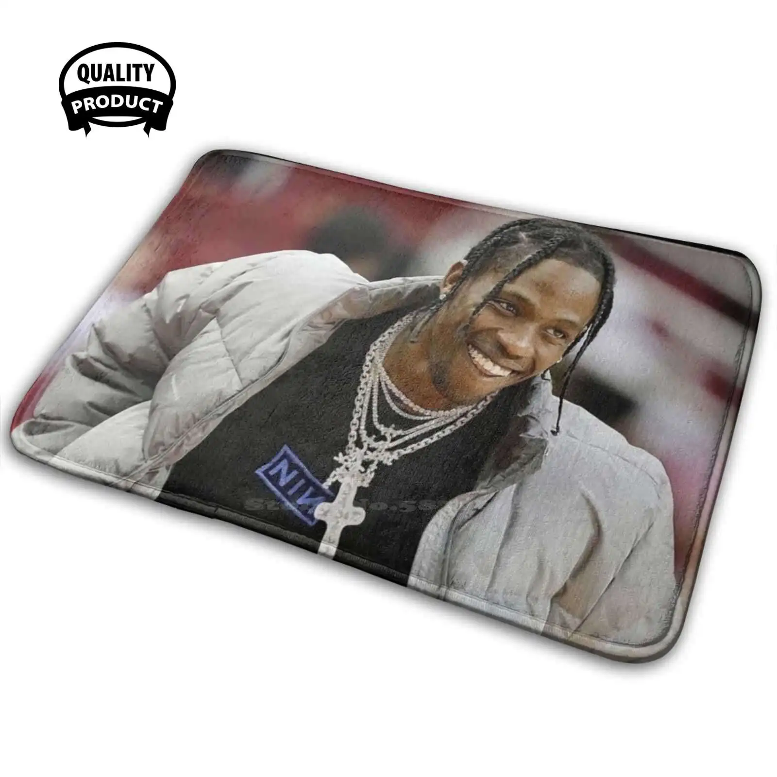 Удобный коврик для двери Smile Travissott с подушкой для ковра