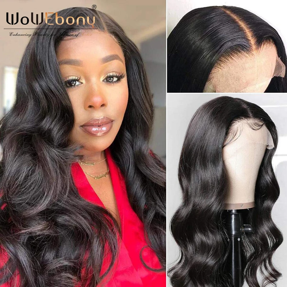 

Body Wave Lace Closure Wig Deep Part 5x5 Lace Front Wigs HD Transparent Lace Frontal Wig 180% Body Wave Wig For Women HD Wig