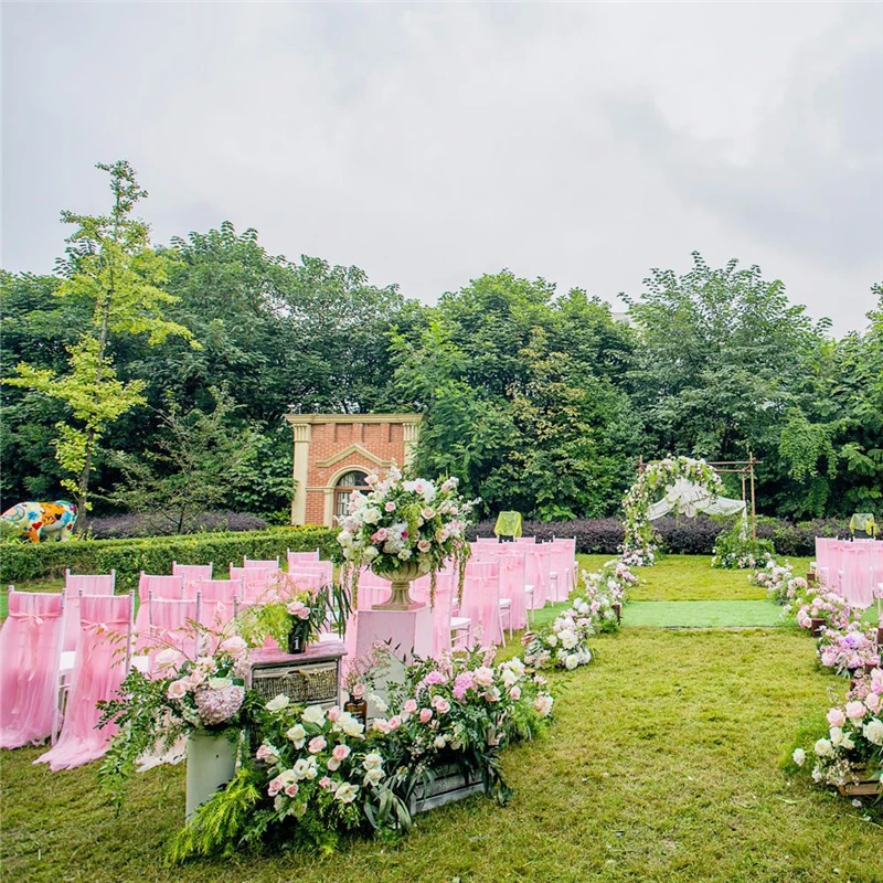 Длинные розовые белые цвета шампанского для свадьбы мероприятия вечеринки Декор