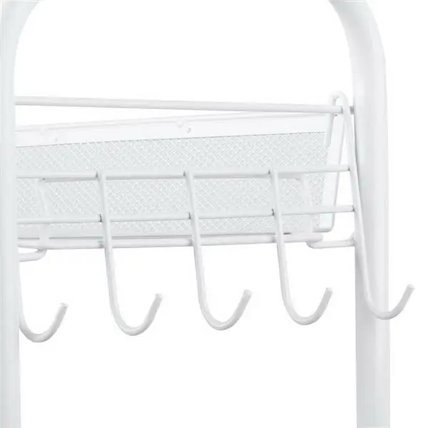 

Five Tiers Storage Cart with Hook Living Room Kitchen Storage Rack