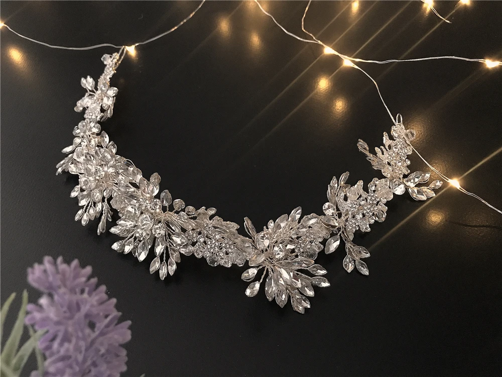 

Bridal Headband Bride Hair Accessories Headband Bridal Soft Chain Hairband Fashion Crystal