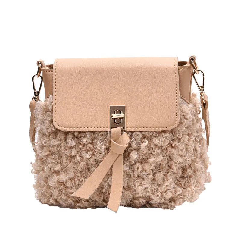 2019 модная классическая Повседневная Женская шерстяная сумка через плечо