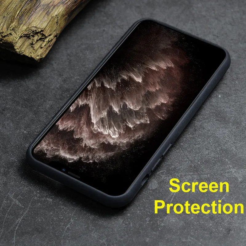 3D резной деревянный ящик для iPhone 11 чехол Роскошный Ebony 11 Pro задняя крышка Силиконовый ТПУ чехол для iPhone 11 Pro Max чехол 11 Pro Funda