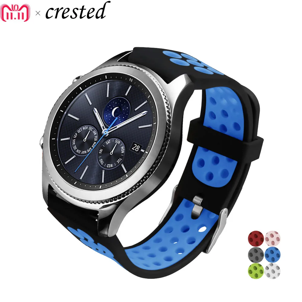 

Ремешок силиконовый для Samsung Galaxy Watch 46 мм Gear S3 Frontier, 22 мм