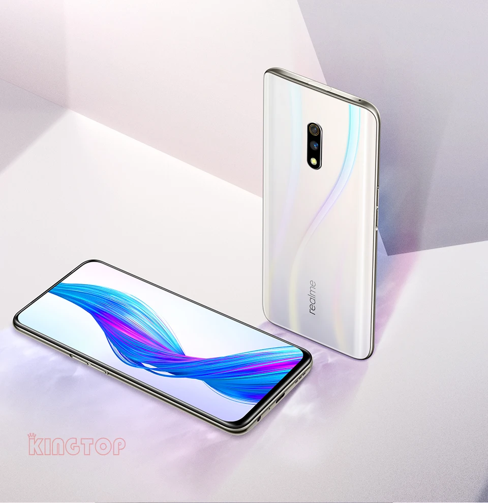 Мобильный телефон Realme X 4G/6G 64/128G 6,5" экран Android 9 Восьмиядерный 16MP+ 48MP+ 5MP камера отпечаток пальца 3765mAh мобильный телефон