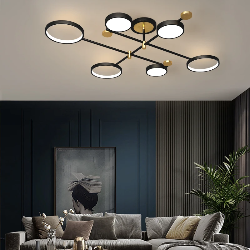 

Nordic Simple LED living room chandelier ceiling light for bedroom, restaurant