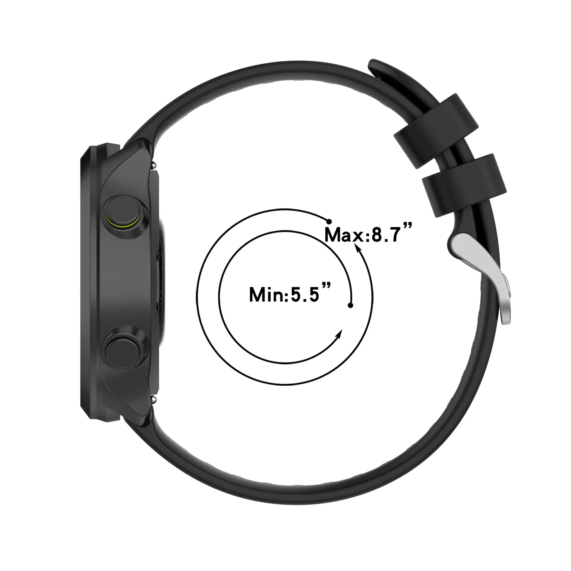 20mm Official style strap For Garmin Forerunner 55 158 Wristband Forerunner 245 645 Music Quick Release Silicone bands Bracelet