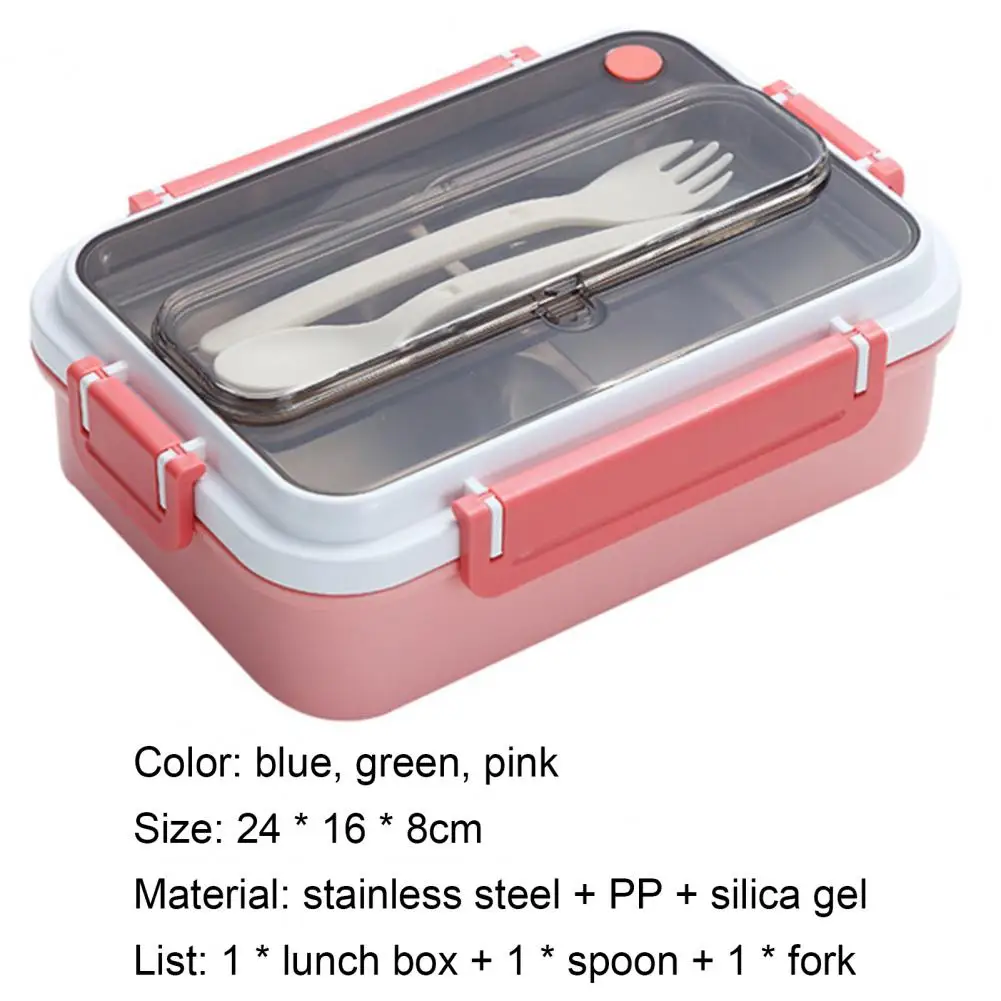 

Lunch Container Grid Design Large Capacity PP Microwave Safety Bento Box for Student